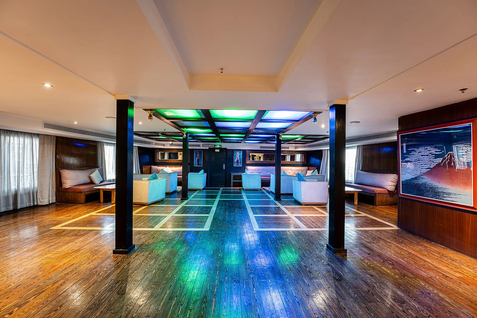 Lounge aboard the Alessandra Nile Cruise Nile cruise